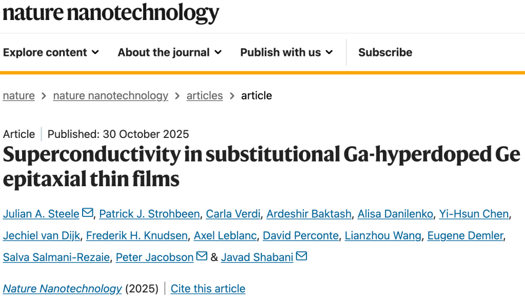 Nature Nanotechnology